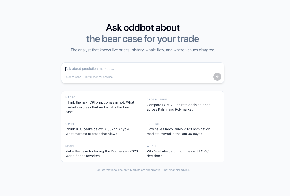 Screenshot of Oddbot